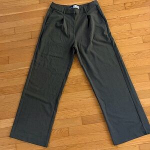 Grey Old Navy Taylor Wide-Leg Trouser